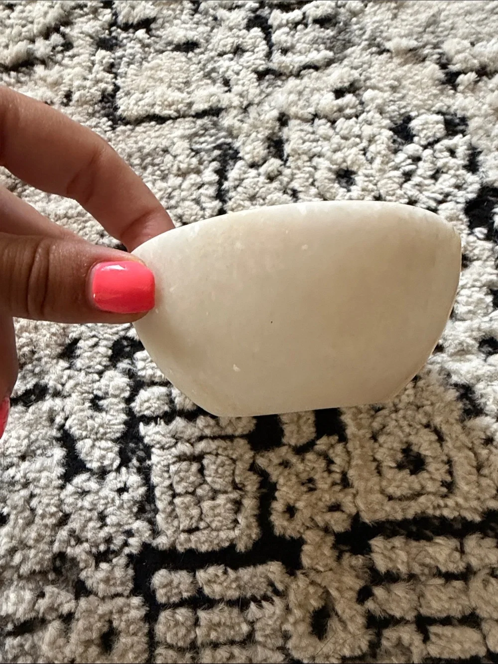 White Marble Salt Bowl - Minimal Home Bath Accessory